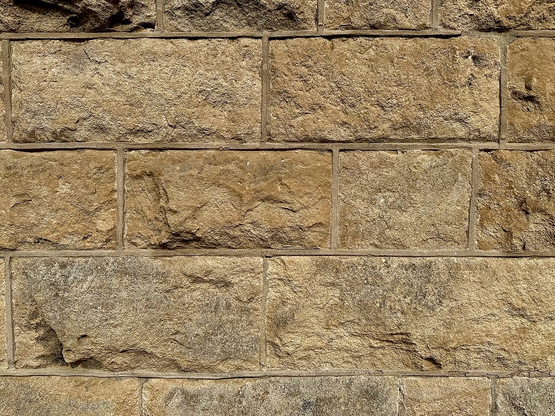 Textura 3D detalhada de parede de pedra